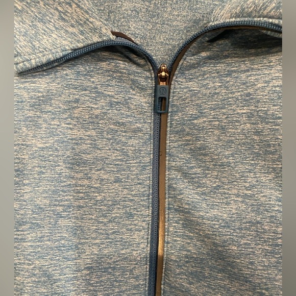 Lululemon Surge Warm 1/2 Zip size M heathered blue - Picture 7 of 7